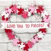 Puzzle Heart Wreath